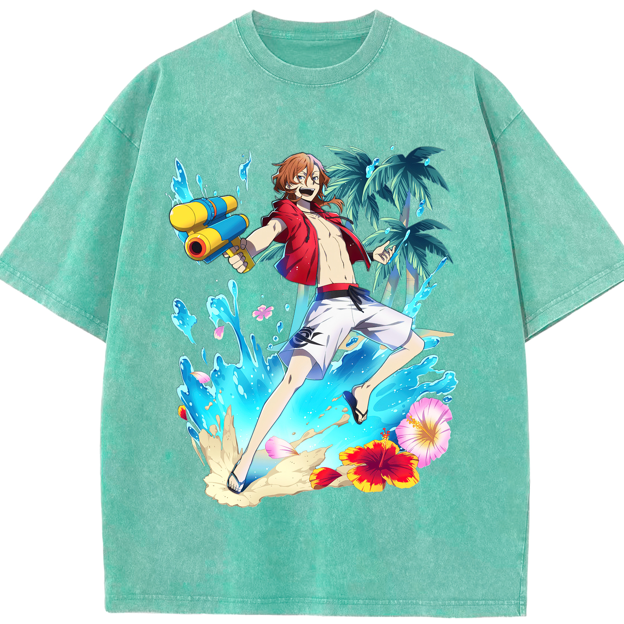 （画像用） 文豪ストレイドッグス Bungo Stray Dogs 綿100% ヴィンテージ風 半袖Tシャツ（フロントプリント）
